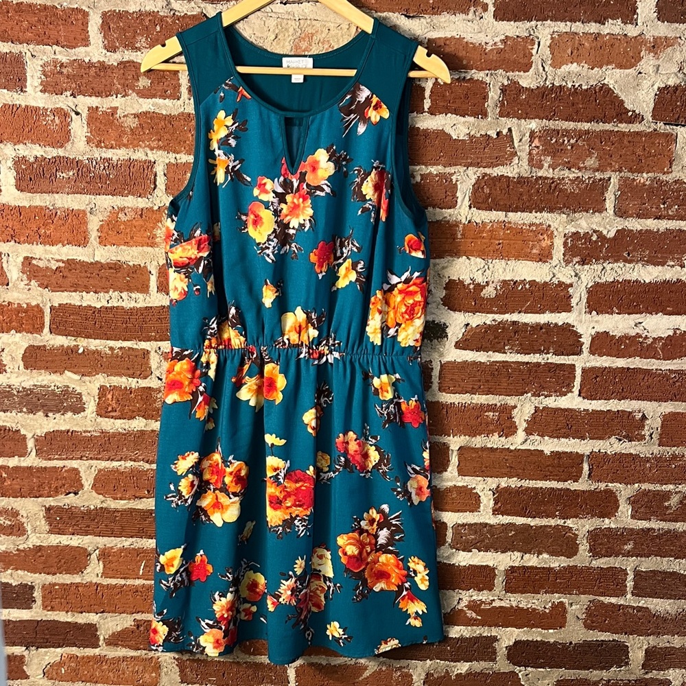 Bright flowered sun dress